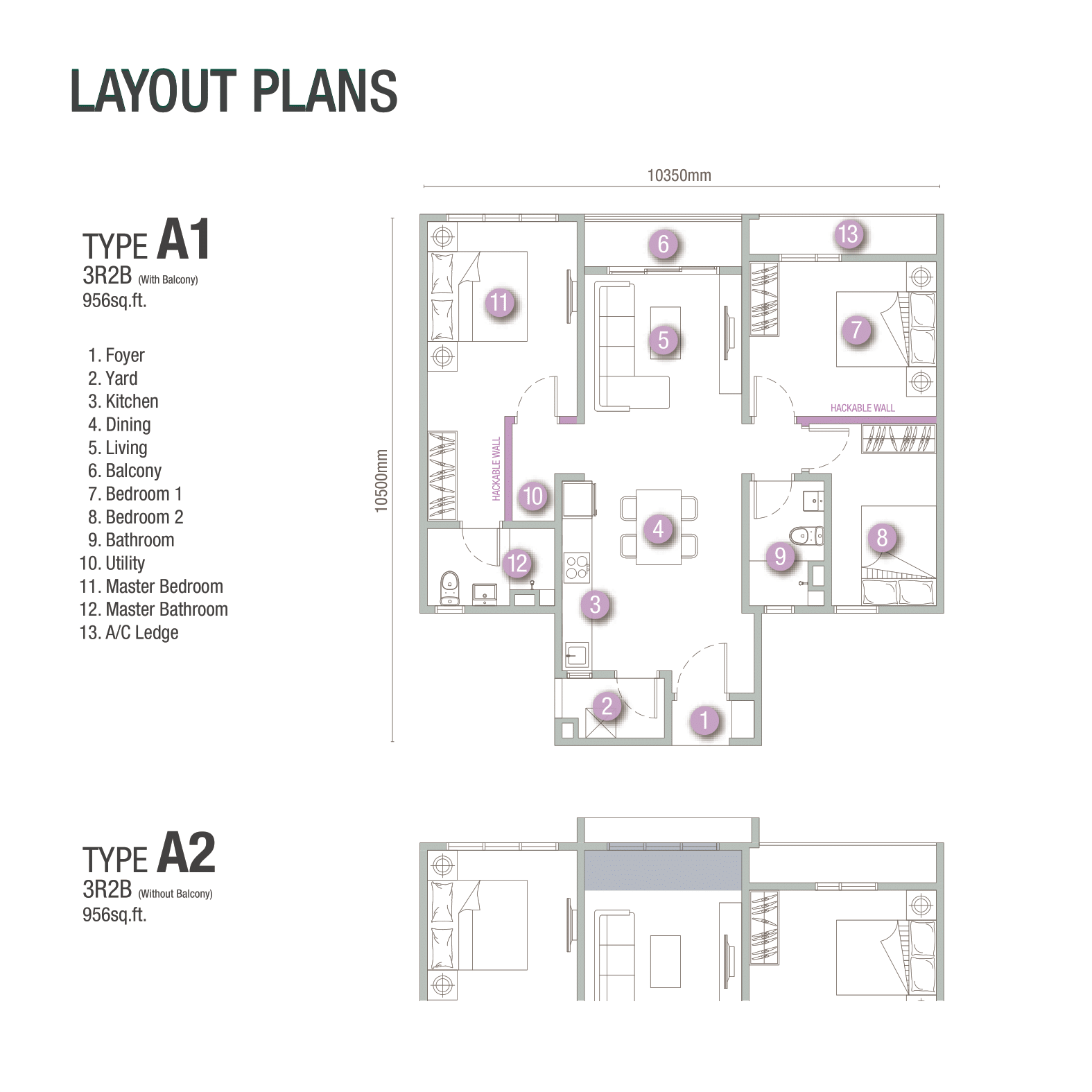 3 Rooms 2 Bath